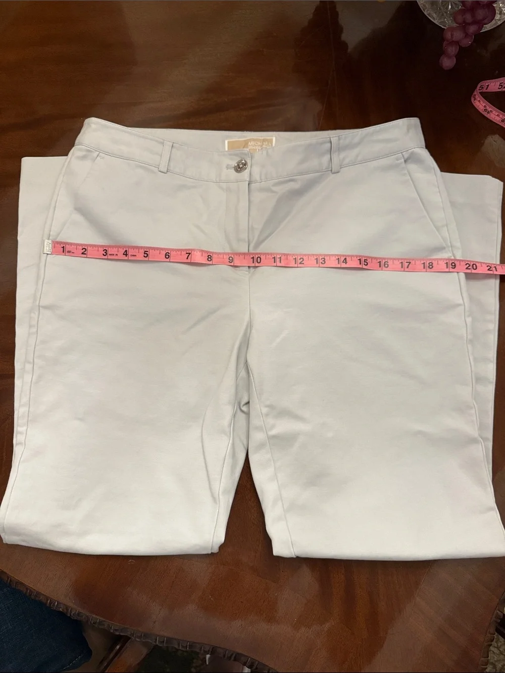 Michael Kors Off-White Straight-Leg Women's Jeans